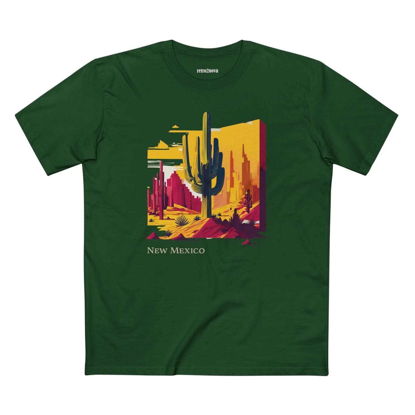 New Mexico Shirt Unisex Premium Cotton Tee Featuring Original Design From Retro2Nova Collection