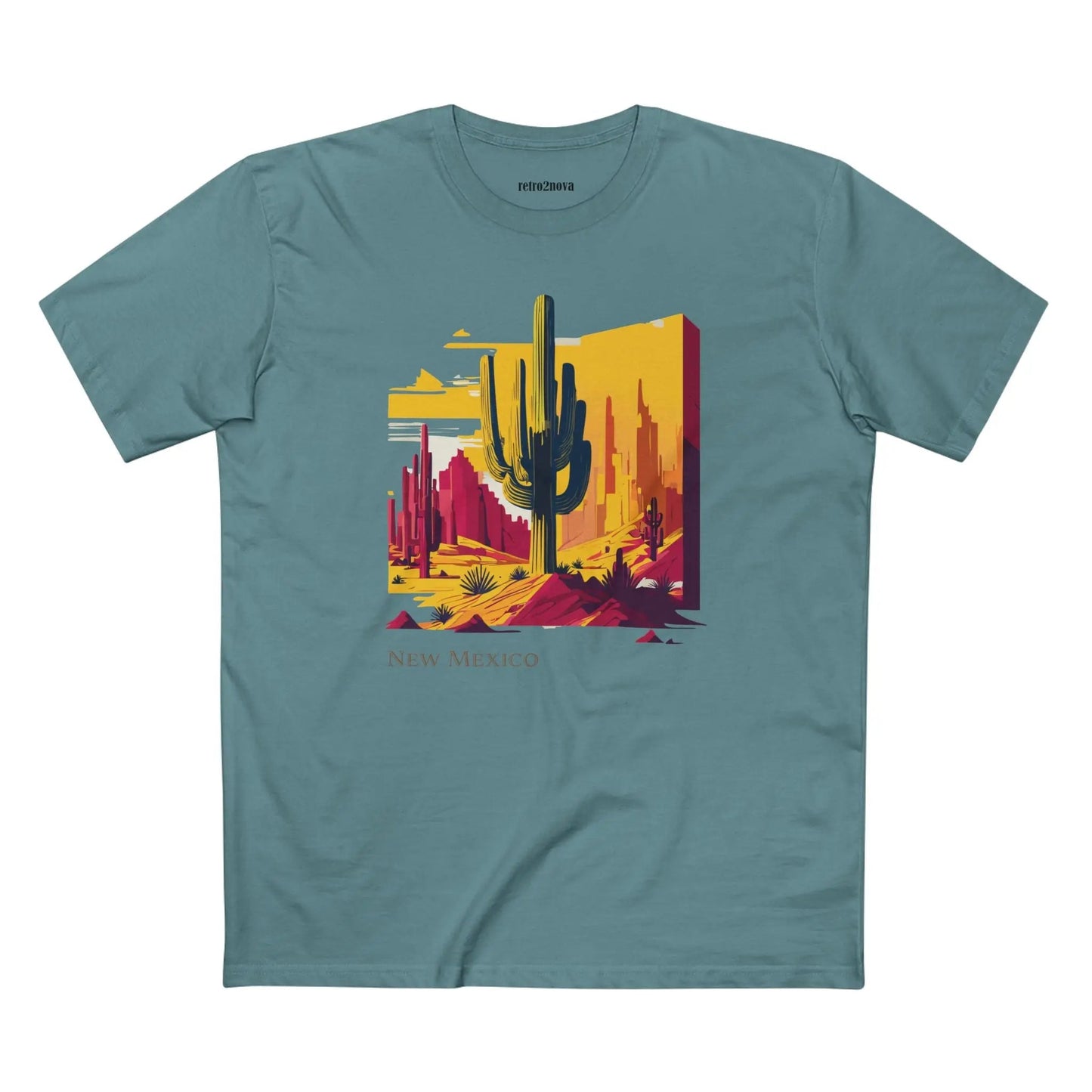 New Mexico Shirt Unisex Premium Cotton Tee Featuring Original Design From Retro2Nova Collection