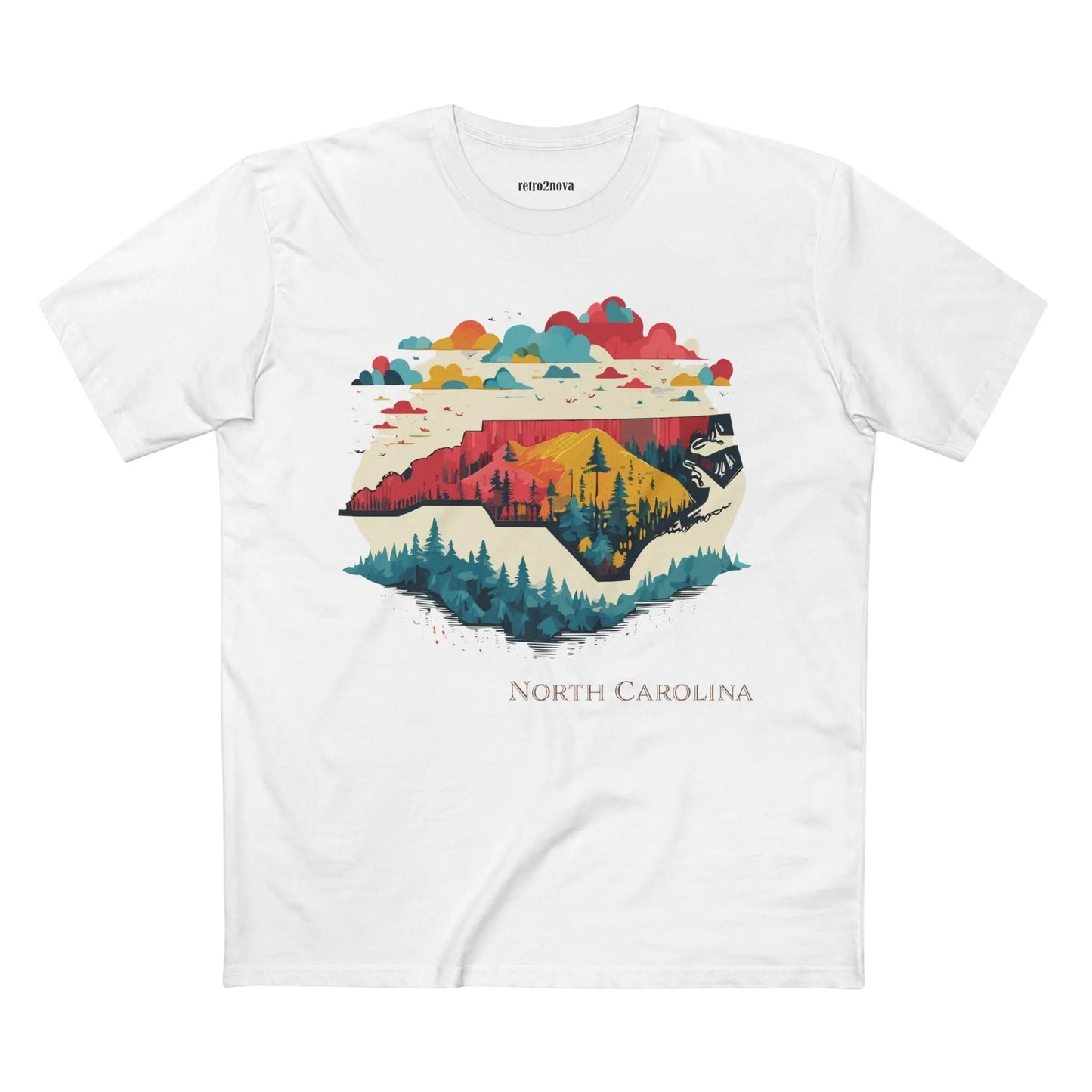 North Carolina State Shirt Unisex Premium Cotton Tee With Original Art Design Collection