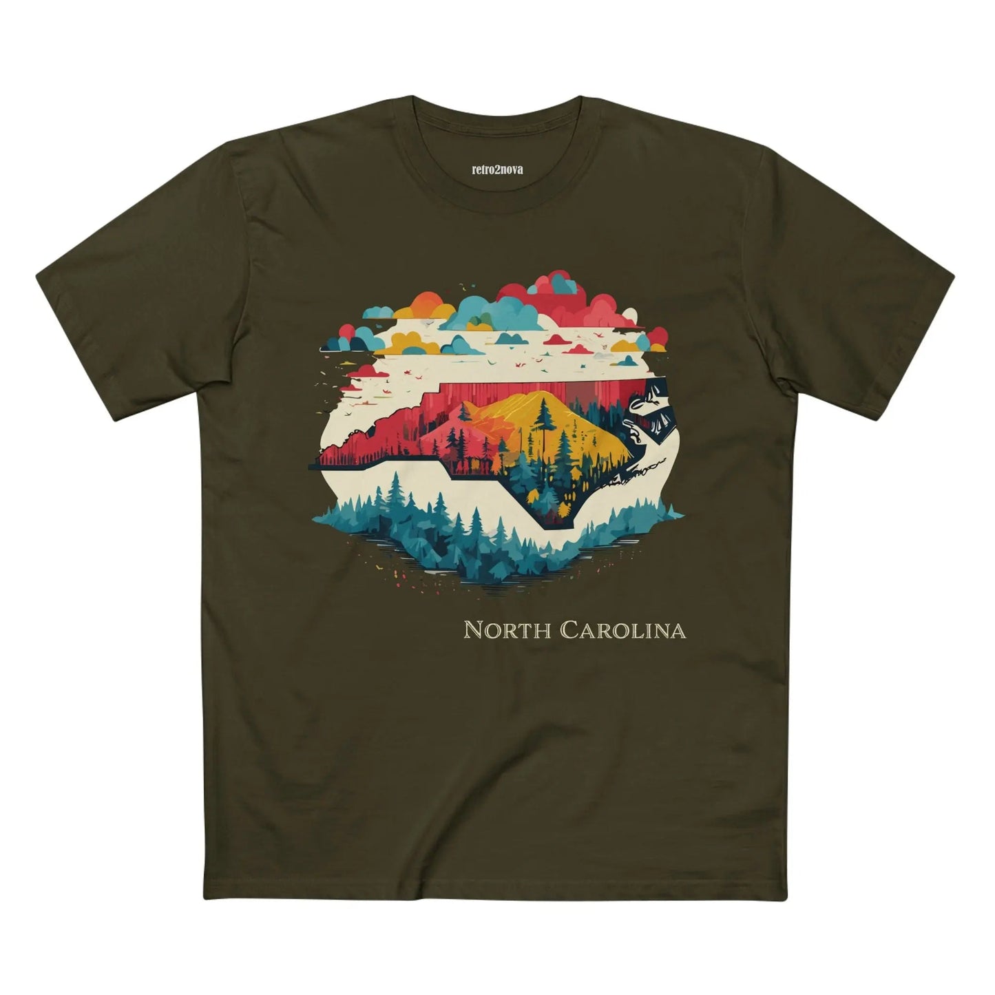 North Carolina State Shirt Unisex Premium Cotton Tee With Original Art Design Collection
