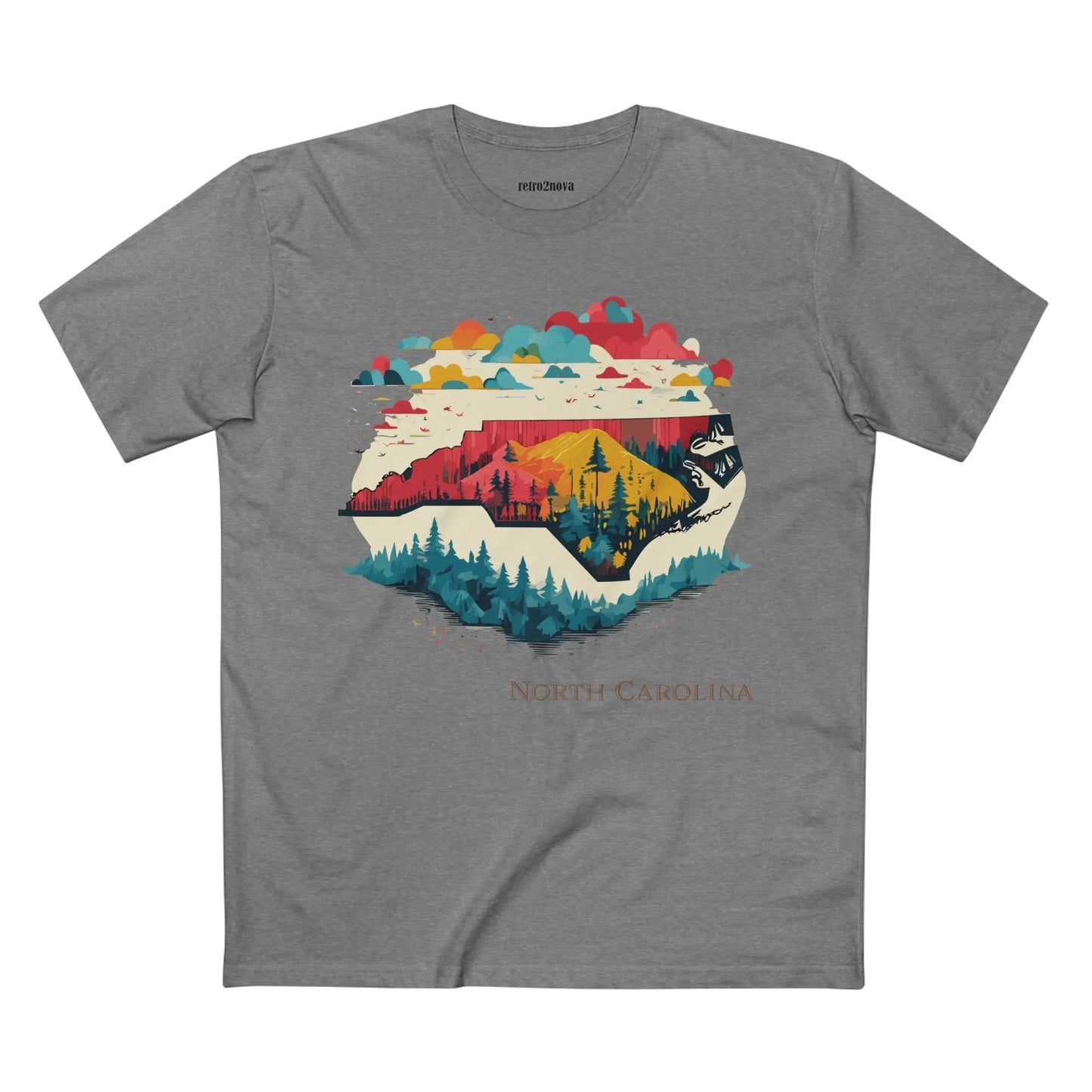 North Carolina State Shirt Unisex Premium Cotton Tee With Original Art Design Collection