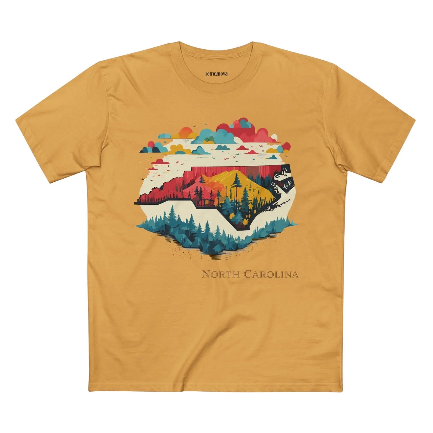 North Carolina State Shirt Unisex Premium Cotton Tee With Original Art Design Collection