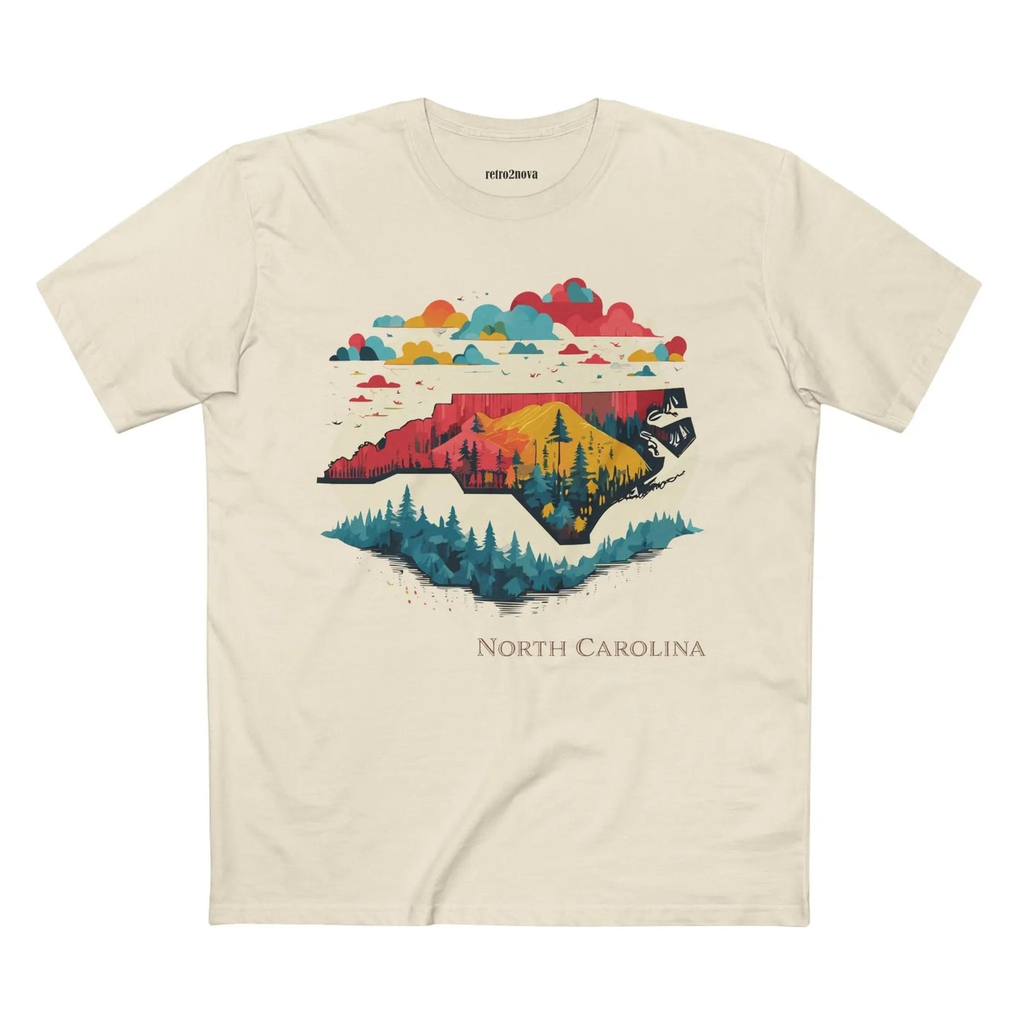 North Carolina State Shirt Unisex Premium Cotton Tee With Original Art Design Collection
