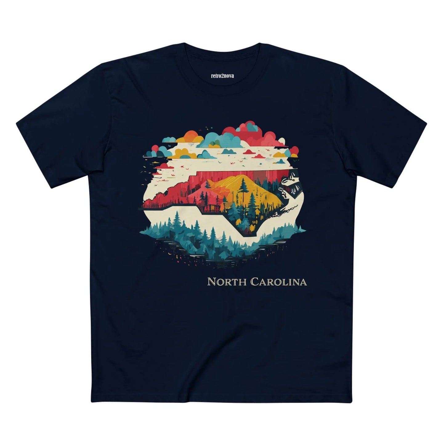 North Carolina State Shirt Unisex Premium Cotton Tee With Original Art Design Collection