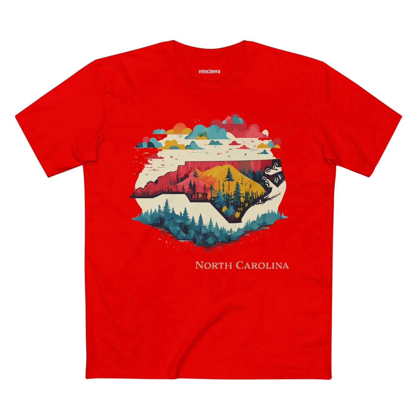 North Carolina State Shirt Unisex Premium Cotton Tee With Original Art Design Collection
