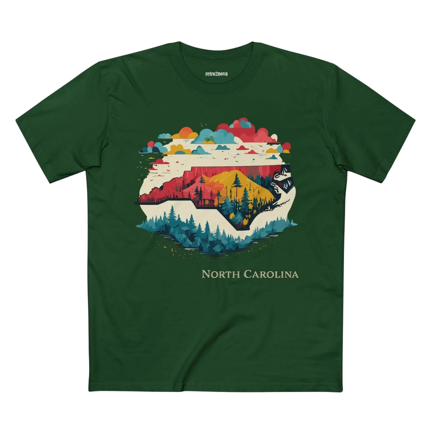 North Carolina State Shirt Unisex Premium Cotton Tee With Original Art Design Collection