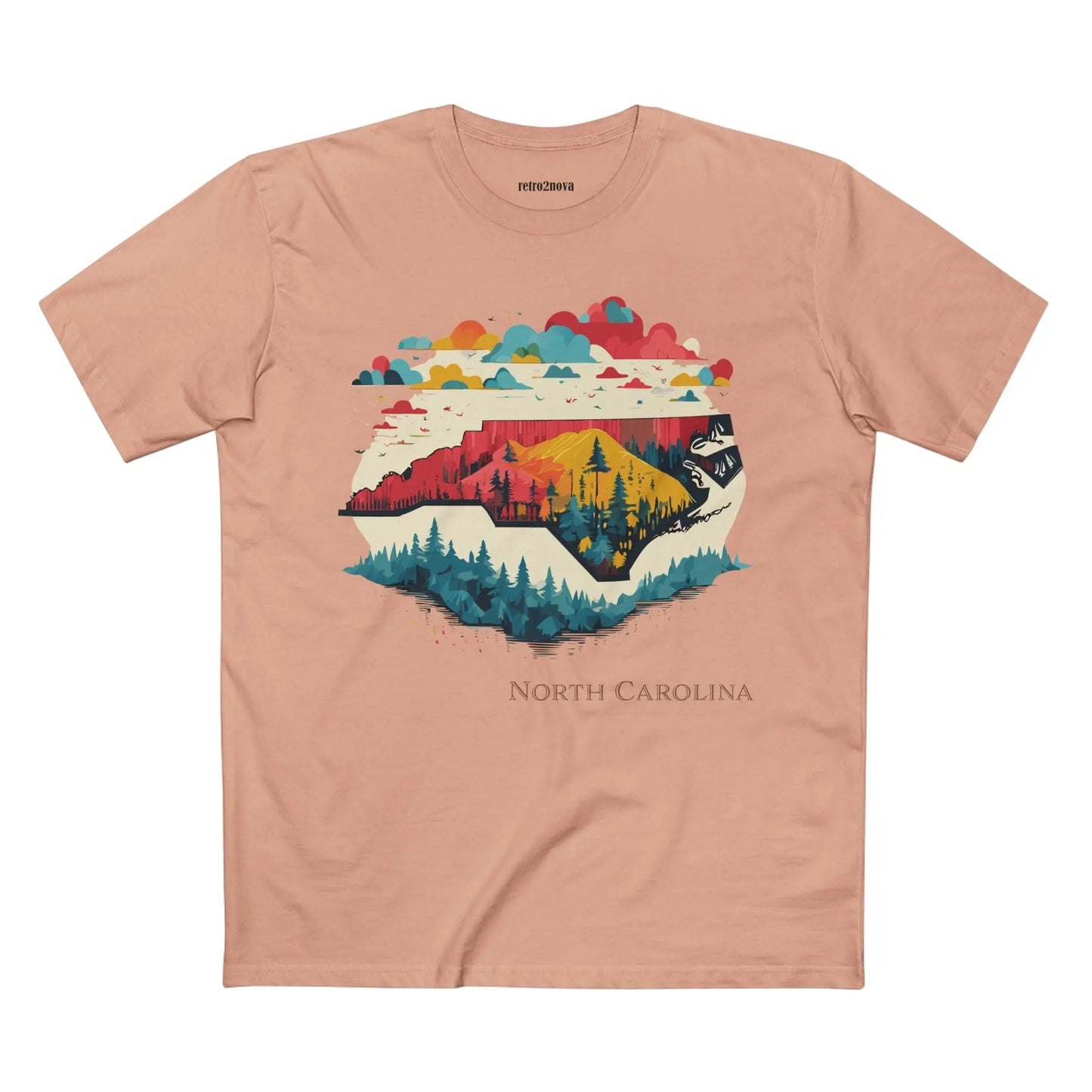 North Carolina State Shirt Unisex Premium Cotton Tee With Original Art Design Collection