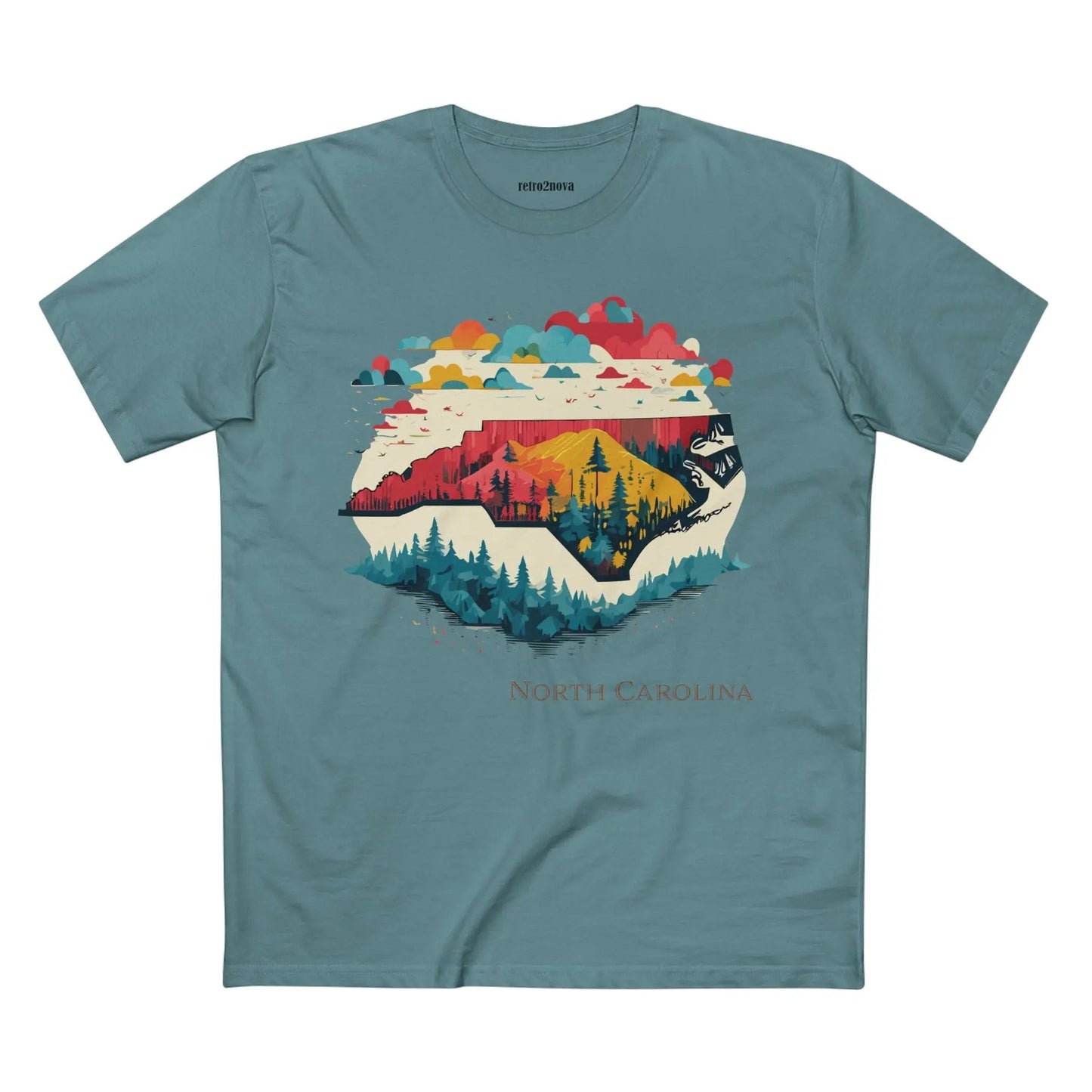 North Carolina State Shirt Unisex Premium Cotton Tee With Original Art Design Collection
