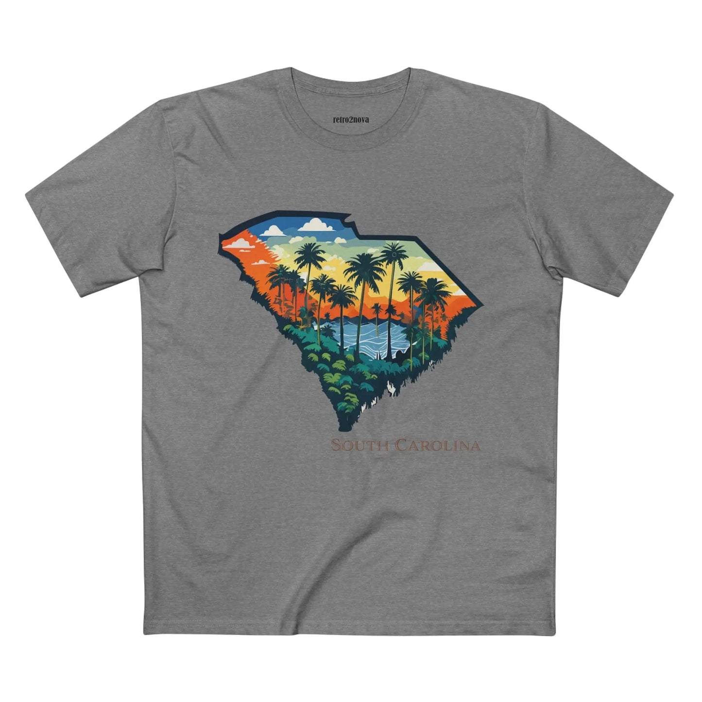 South Carolina State Shirt Unisex Premium Cotton Tee With Original Art Design By Retro2Nova