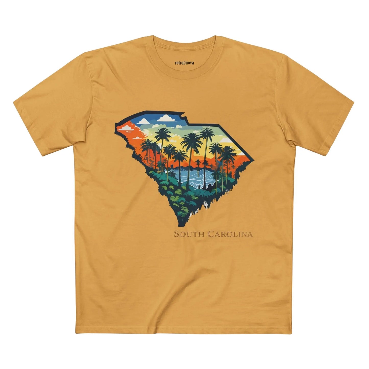 South Carolina State Shirt Unisex Premium Cotton Tee With Original Art Design By Retro2Nova