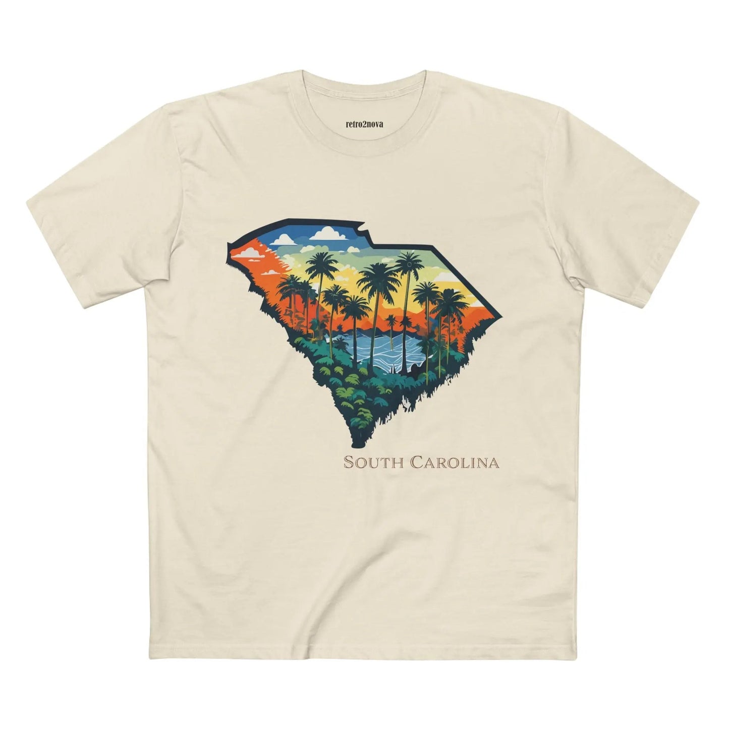 South Carolina State Shirt Unisex Premium Cotton Tee With Original Art Design By Retro2Nova