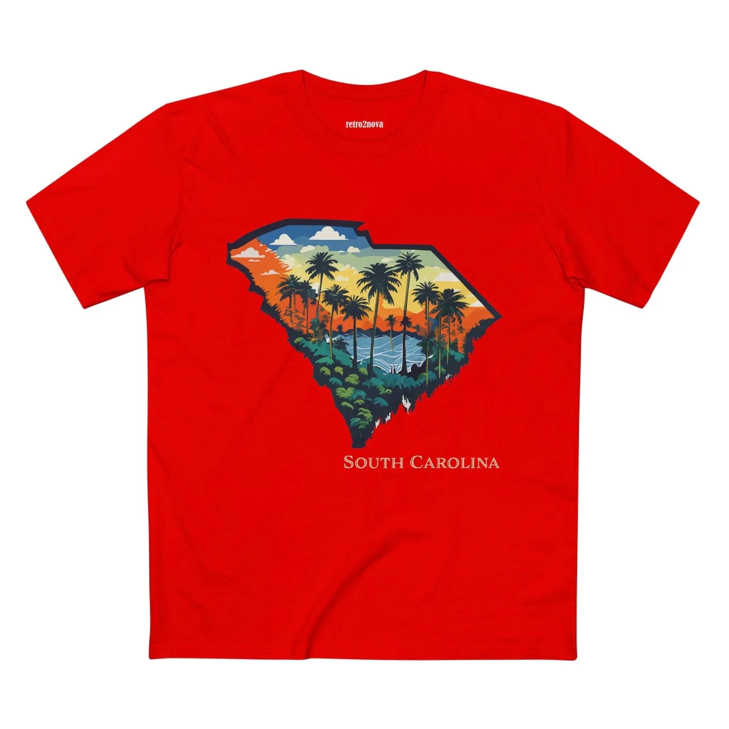 South Carolina State Shirt Unisex Premium Cotton Tee With Original Art Design By Retro2Nova