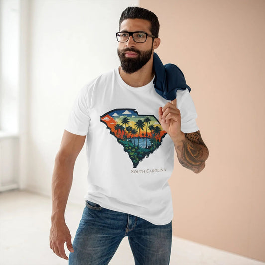 South Carolina State Graphic Unisex 100 Cotton Tee 117
