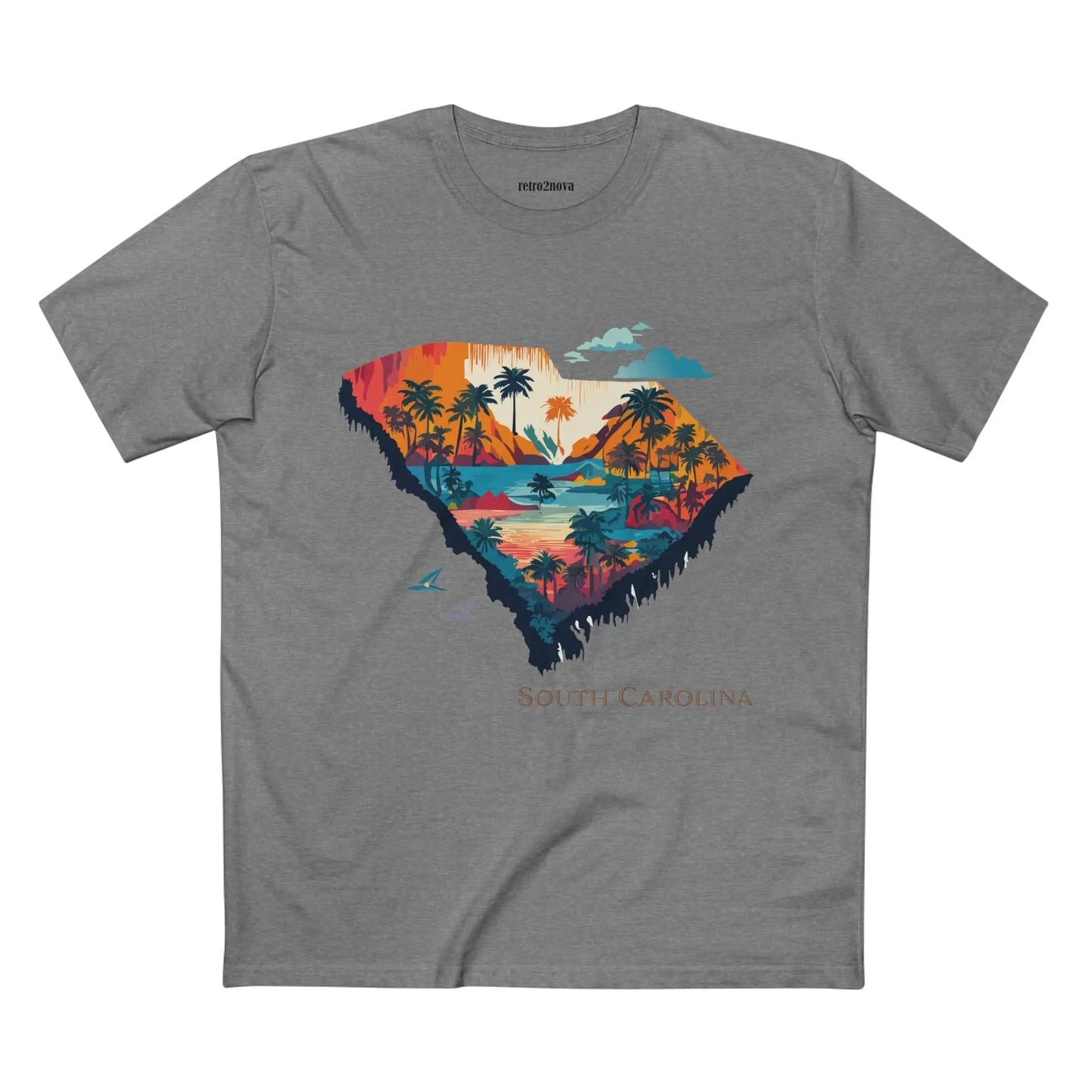 South Carolina State Shirt Unisex Premium Cotton Tee With Original Art Design By Retro2Nova