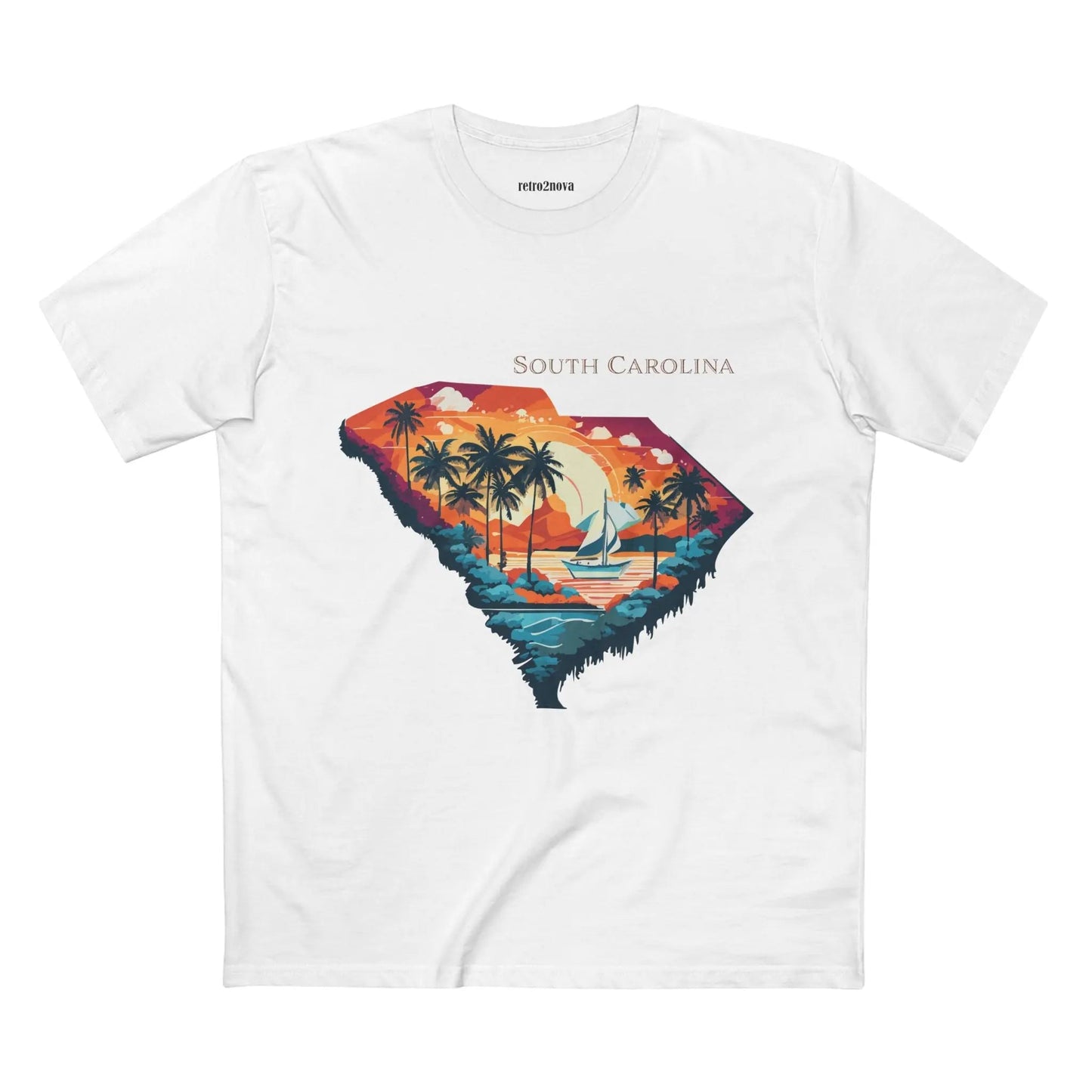 South Carolina State Shirt Unisex Premium Cotton Tee With Original Art By Retro2Nova