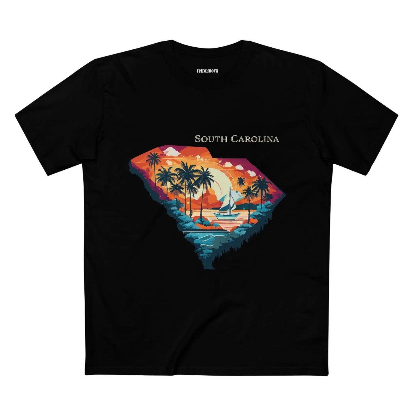 South Carolina State Shirt Unisex Premium Cotton Tee With Original Art By Retro2Nova