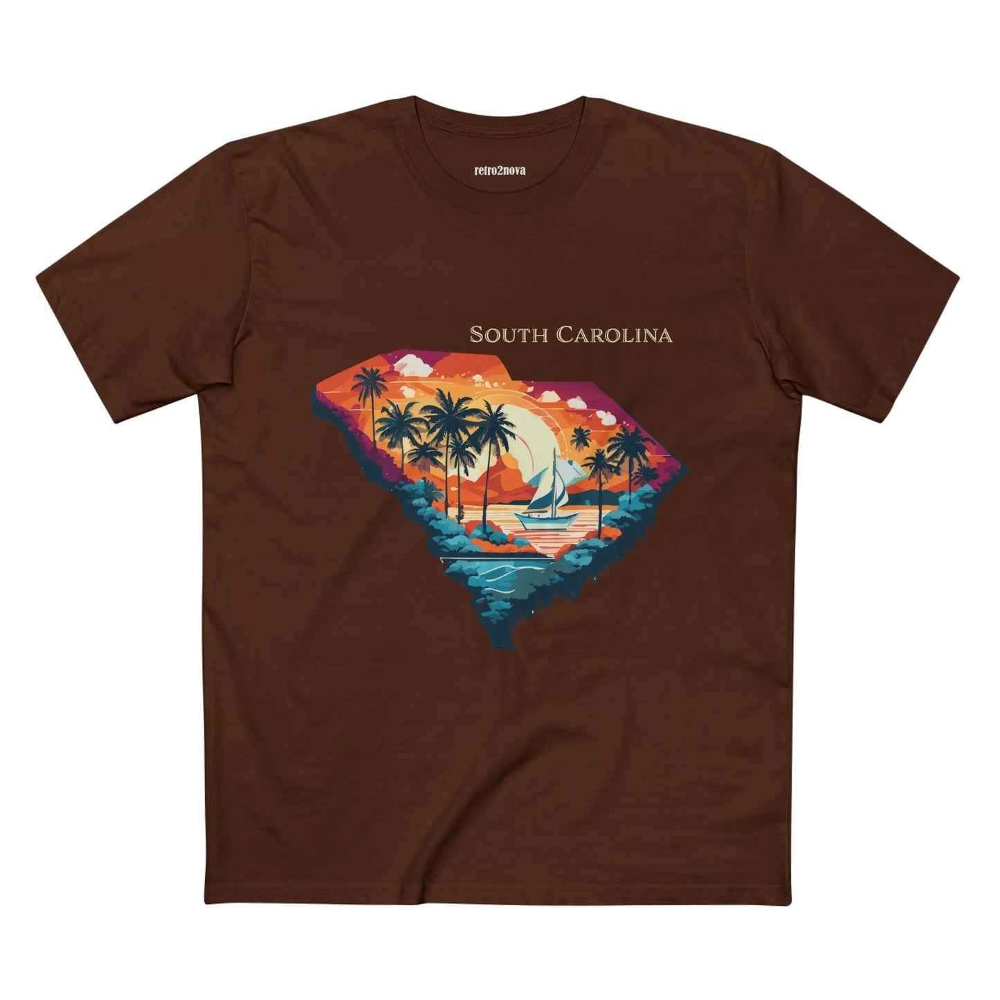 South Carolina State Shirt Unisex Premium Cotton Tee With Original Art By Retro2Nova