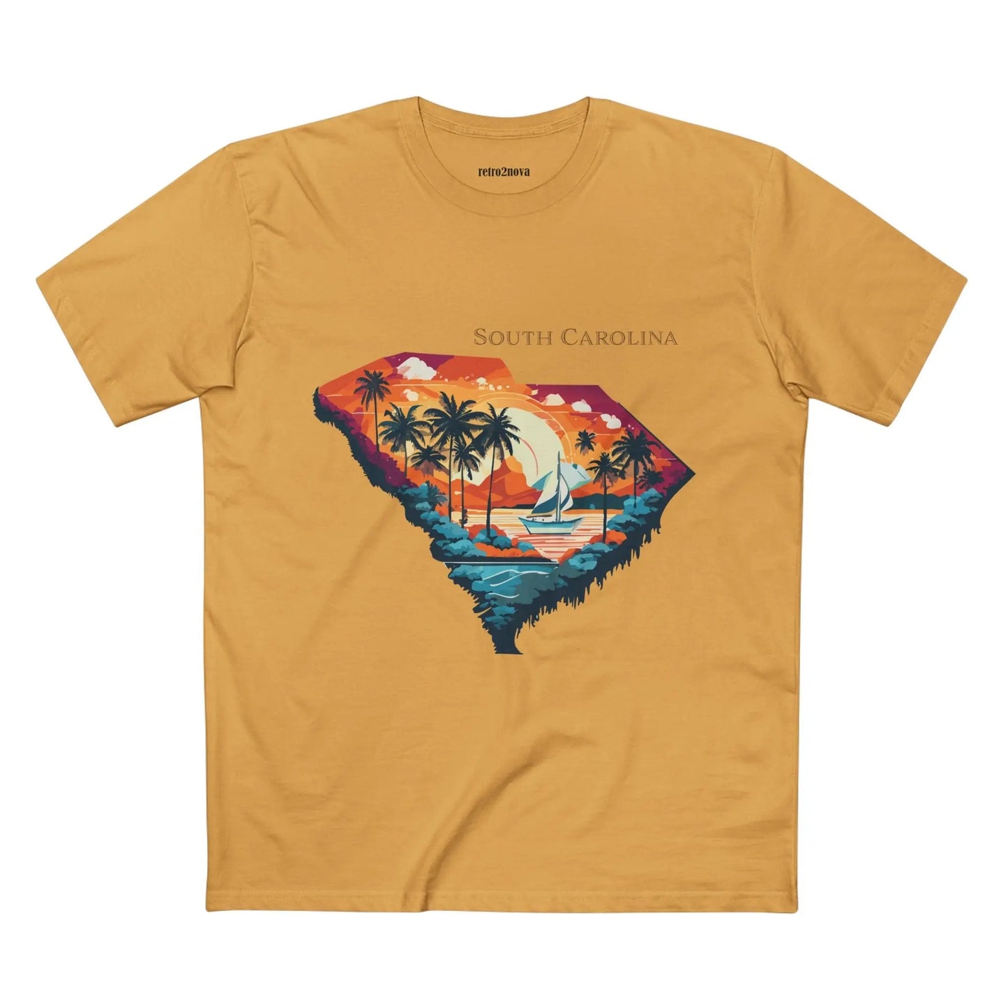 South Carolina State Shirt Unisex Premium Cotton Tee With Original Art By Retro2Nova
