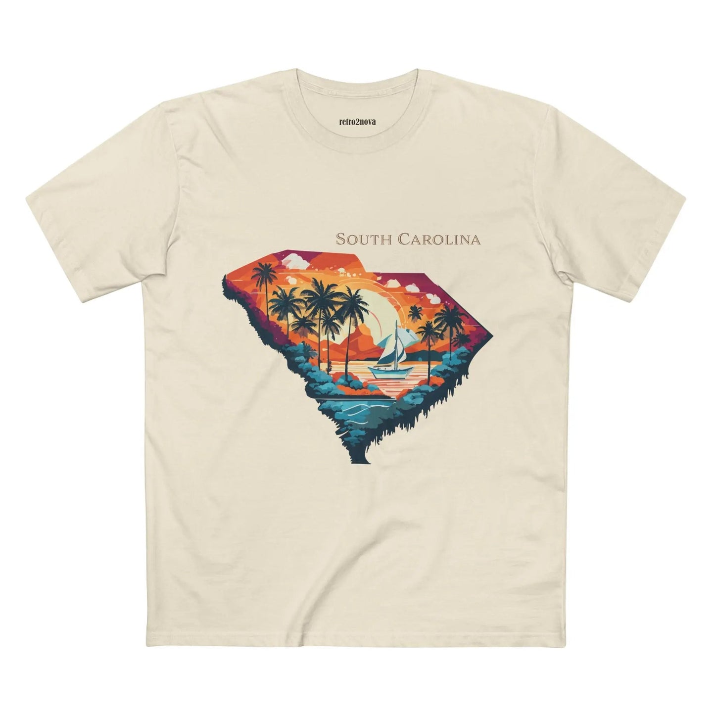 South Carolina State Shirt Unisex Premium Cotton Tee With Original Art By Retro2Nova