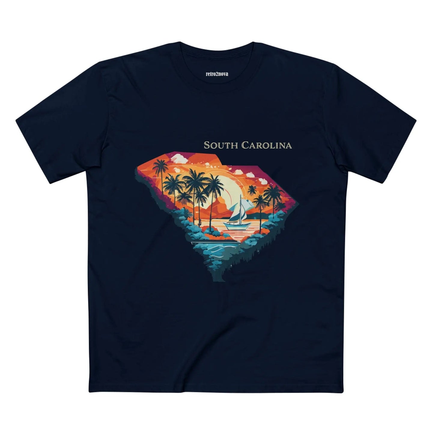 South Carolina State Shirt Unisex Premium Cotton Tee With Original Art By Retro2Nova