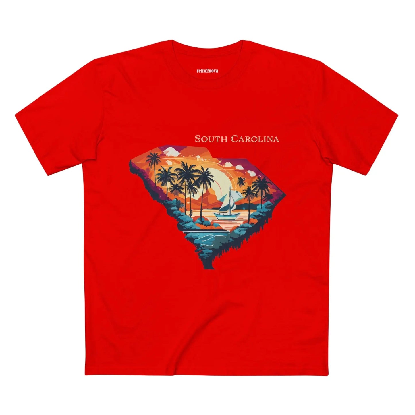 South Carolina State Shirt Unisex Premium Cotton Tee With Original Art By Retro2Nova