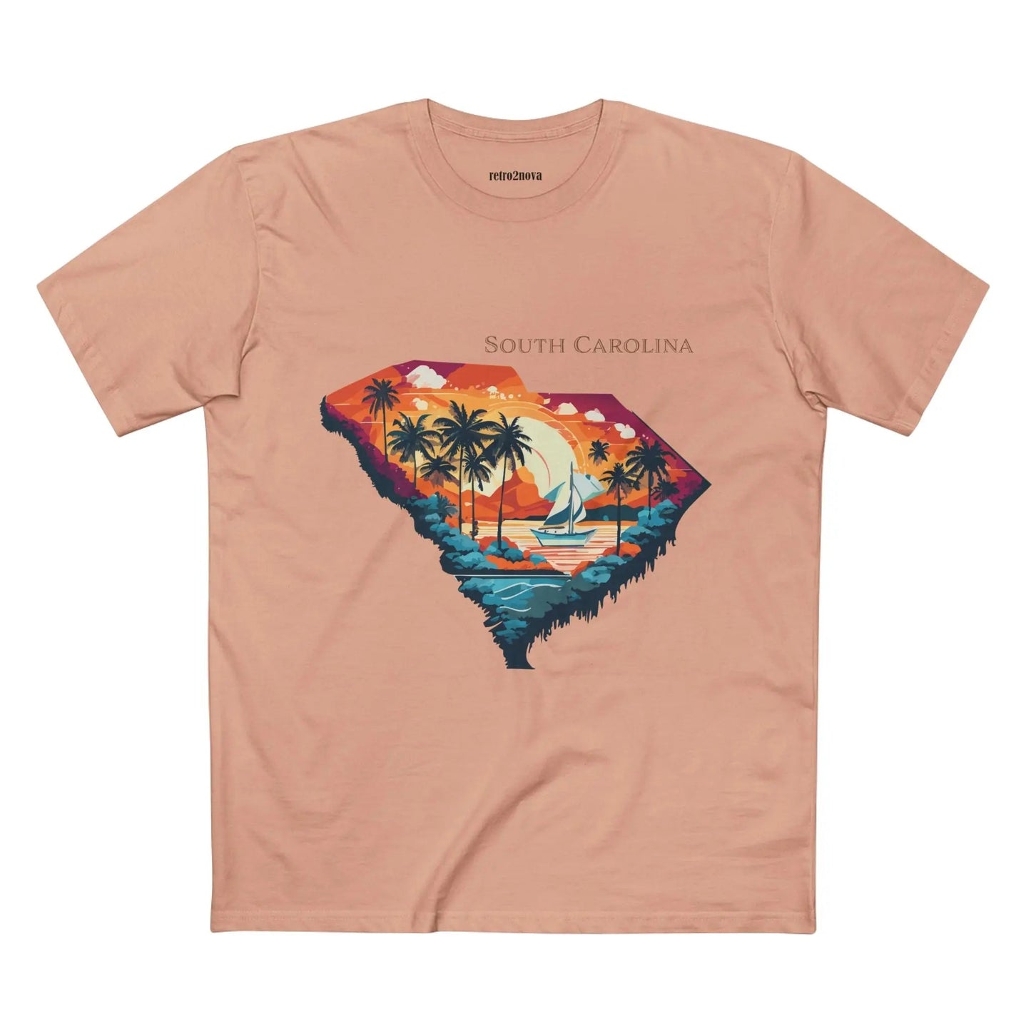South Carolina State Shirt Unisex Premium Cotton Tee With Original Art By Retro2Nova