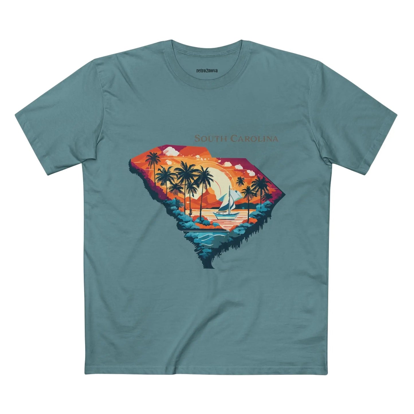 South Carolina State Shirt Unisex Premium Cotton Tee With Original Art By Retro2Nova