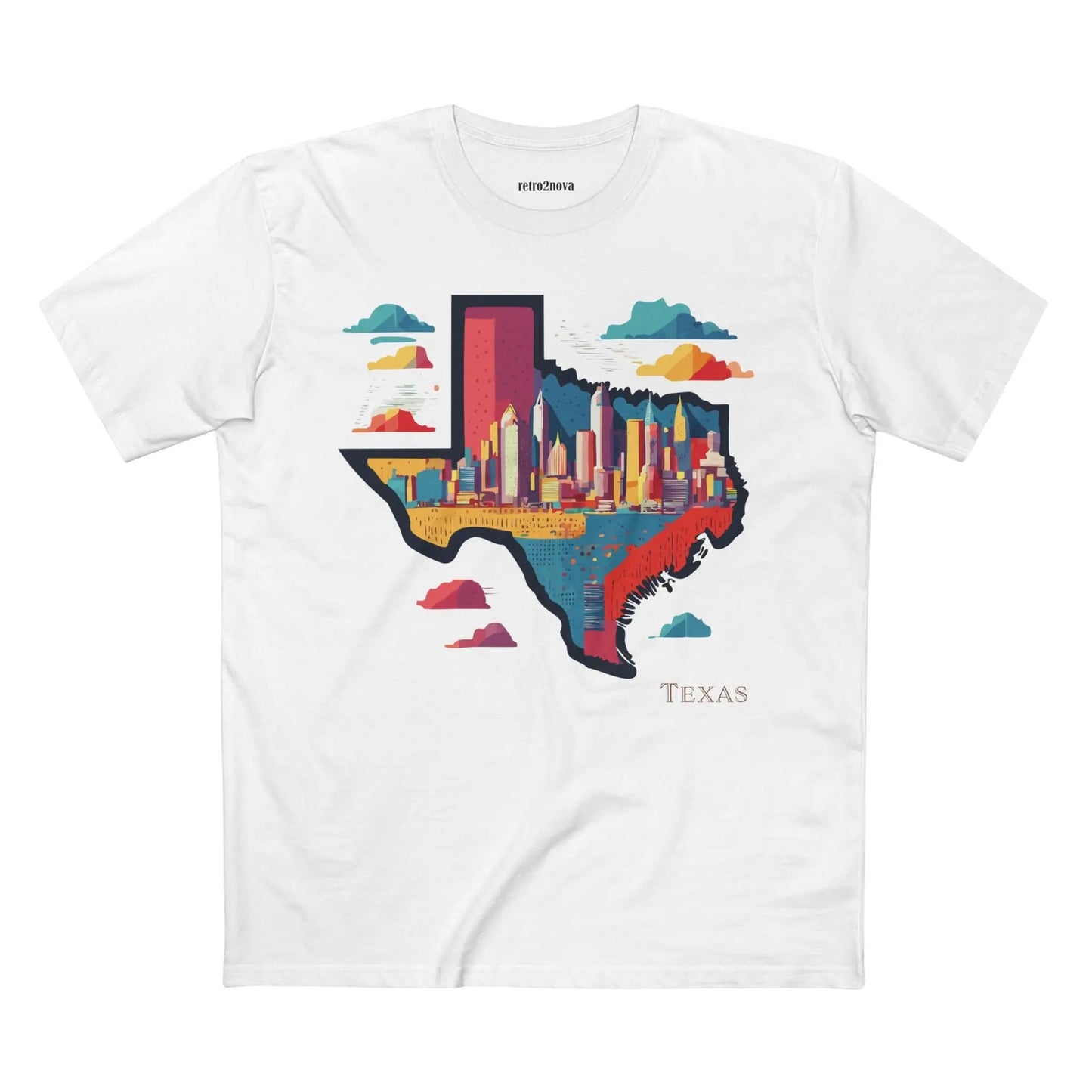 Texas State Shirt Unisex Premium Cotton Tee With Original Art By Retro2Nova Premium Quality