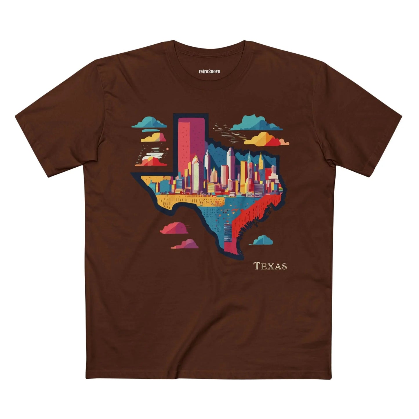 Texas State Shirt Unisex Premium Cotton Tee With Original Art By Retro2Nova Premium Quality