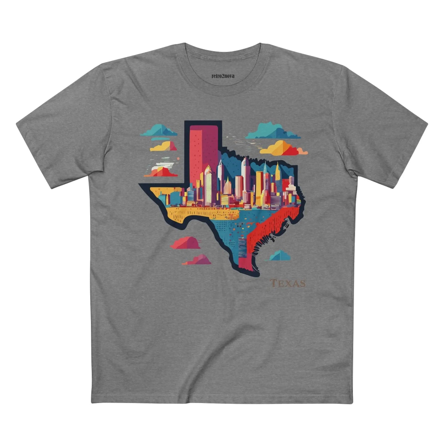 Texas State Shirt Unisex Premium Cotton Tee With Original Art By Retro2Nova Premium Quality