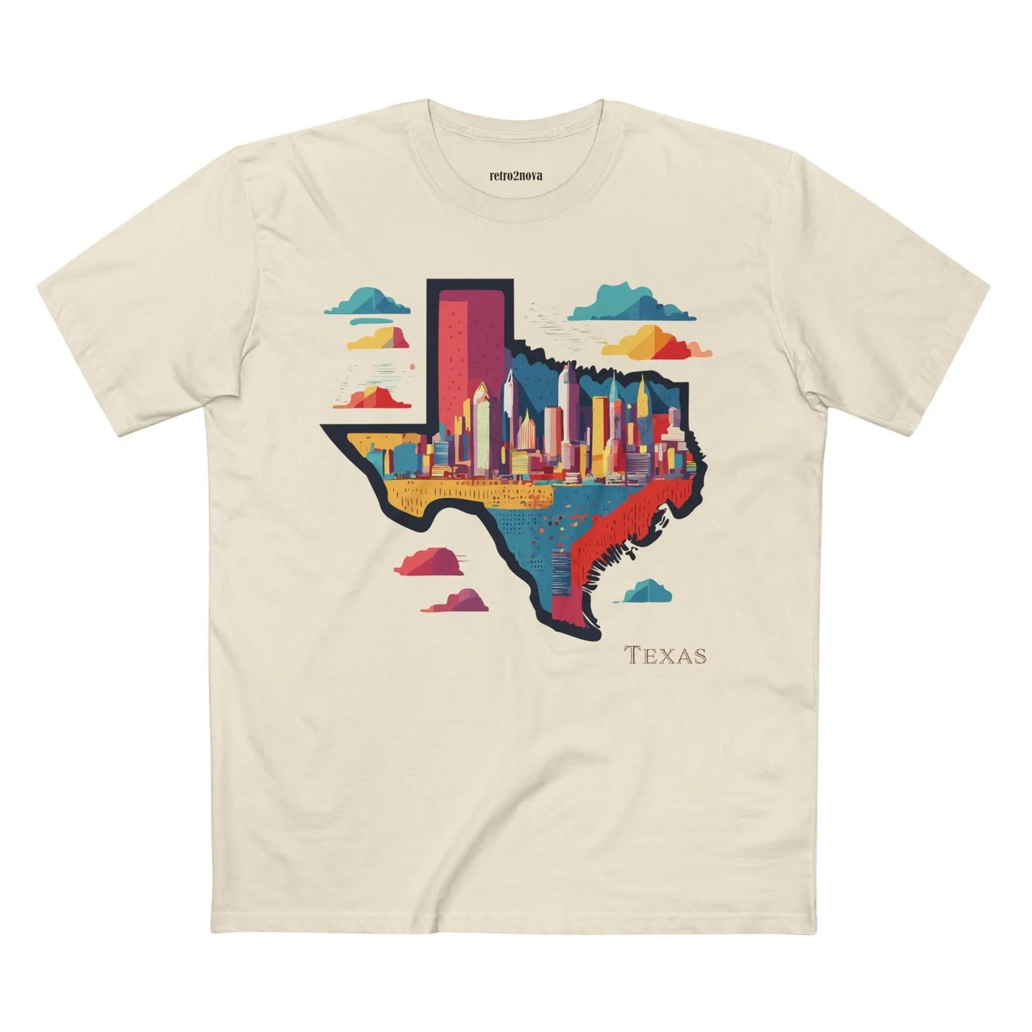 Texas State Shirt Unisex Premium Cotton Tee With Original Art By Retro2Nova Premium Quality