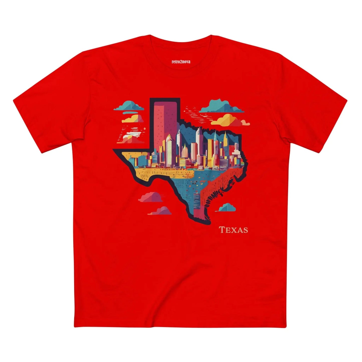 Texas State Shirt Unisex Premium Cotton Tee With Original Art By Retro2Nova Premium Quality