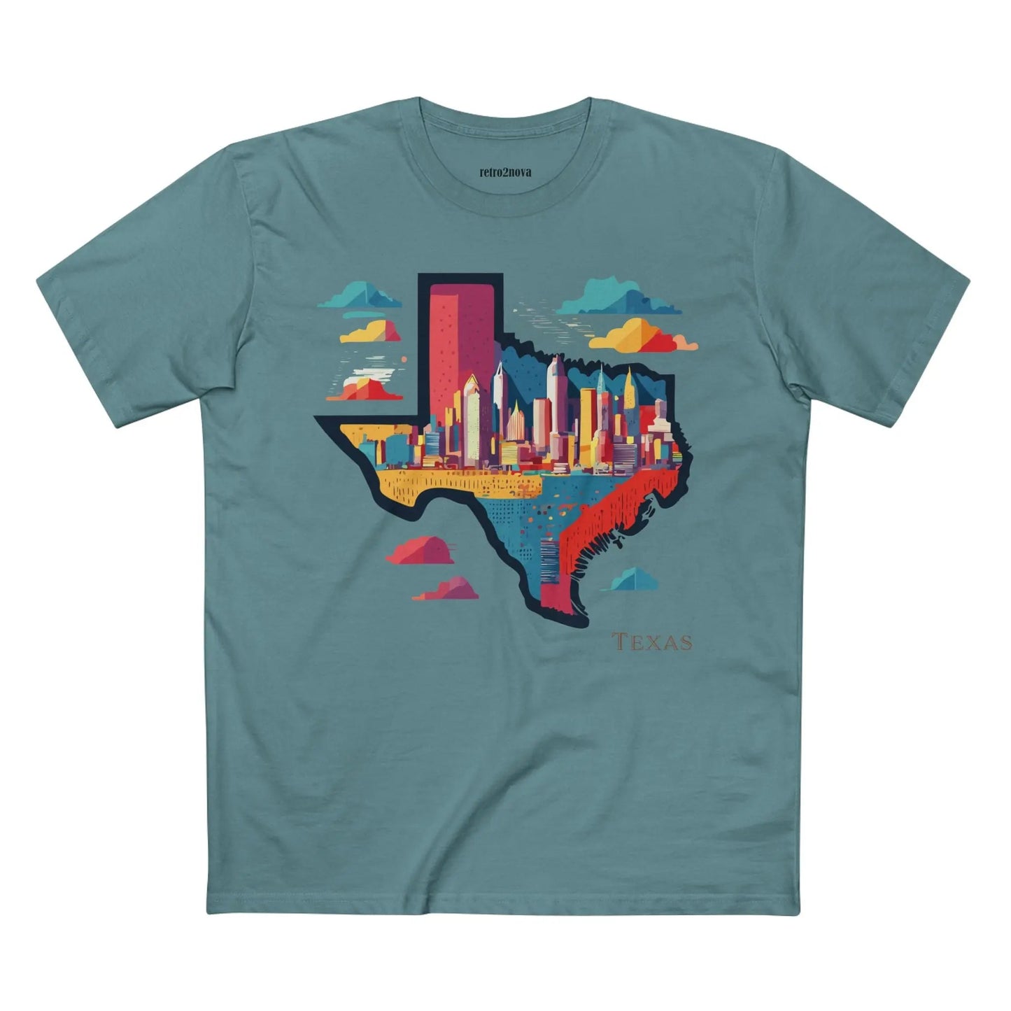 Texas State Shirt Unisex Premium Cotton Tee With Original Art By Retro2Nova Premium Quality