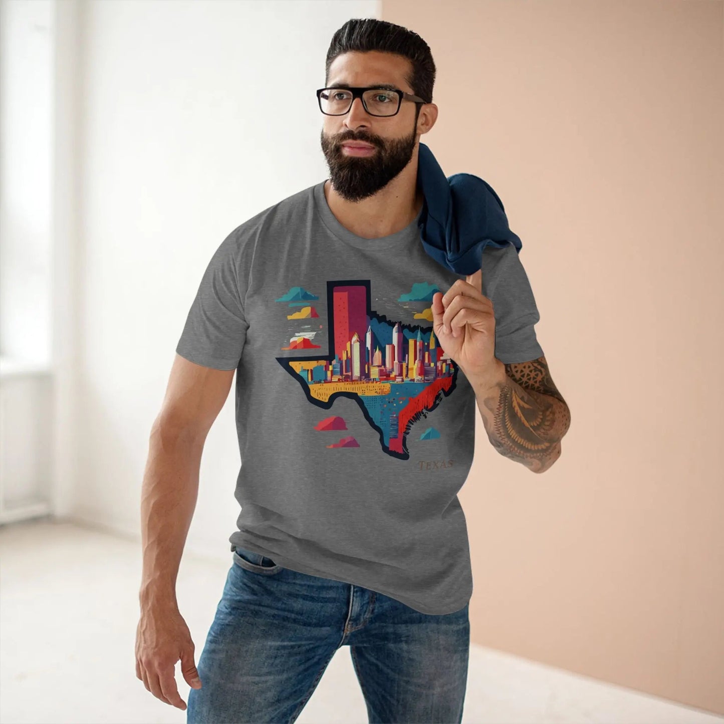 Texas State Shirt Unisex Premium Cotton Tee With Original Art By Retro2Nova Premium Quality