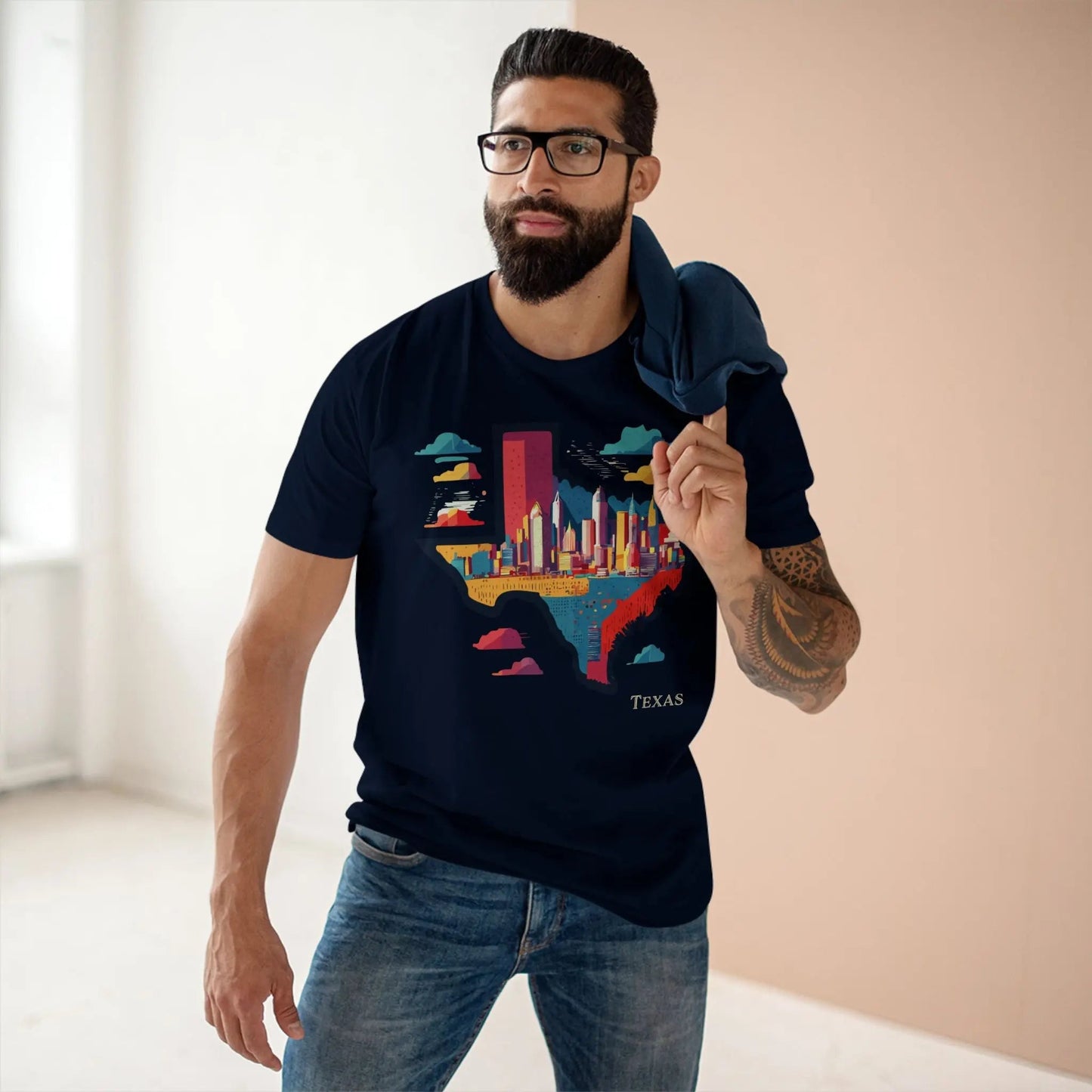 Texas State Shirt Unisex Premium Cotton Tee With Original Art By Retro2Nova Premium Quality