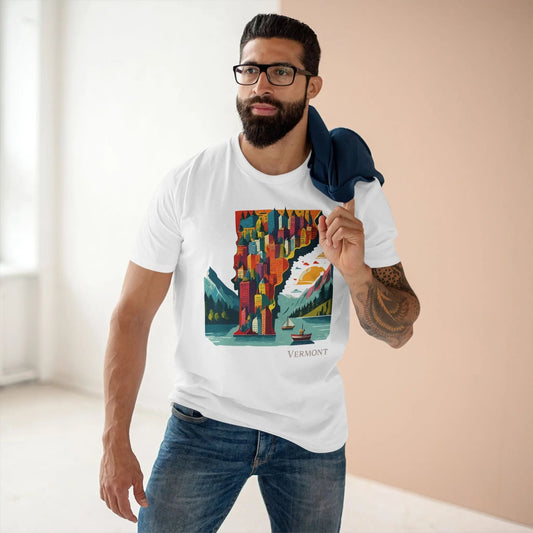 Vermont State Graphic Unisex 100 Cotton Tee 133