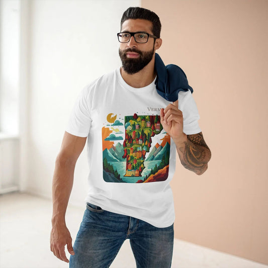 Vermont State Graphic Unisex 100 Cotton Tee 134