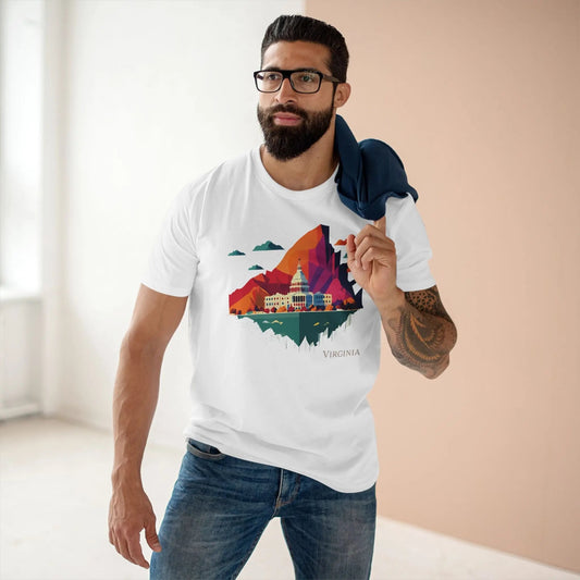Virginia State Graphic Unisex 100 Cotton Tee 135
