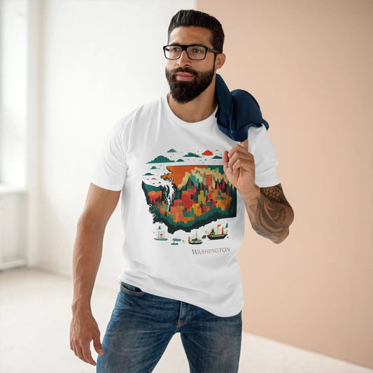 Washington State Graphic Unisex 100 Cotton Tee 139