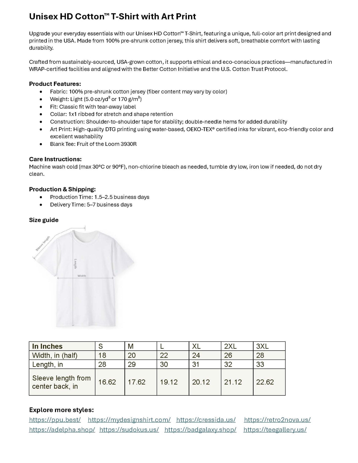 Unisex HD Cotton Panda T Shirt With Full Color Panda Art Print Made In USA Premium Fit For All Sizes