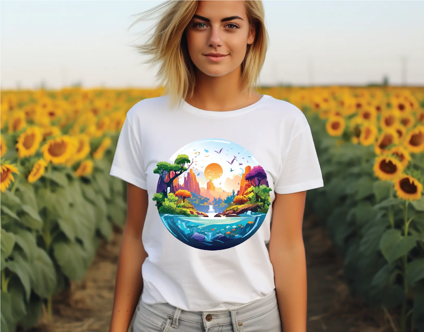 Fantasy Graphic Unisex 100 Cotton Staple Tee 9