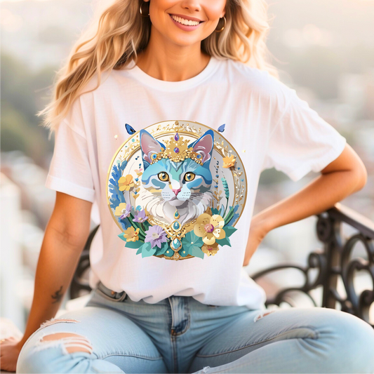 Medallion Graphic Unisex 100 Cotton Vintage Animal Medal Artwork Tee 1