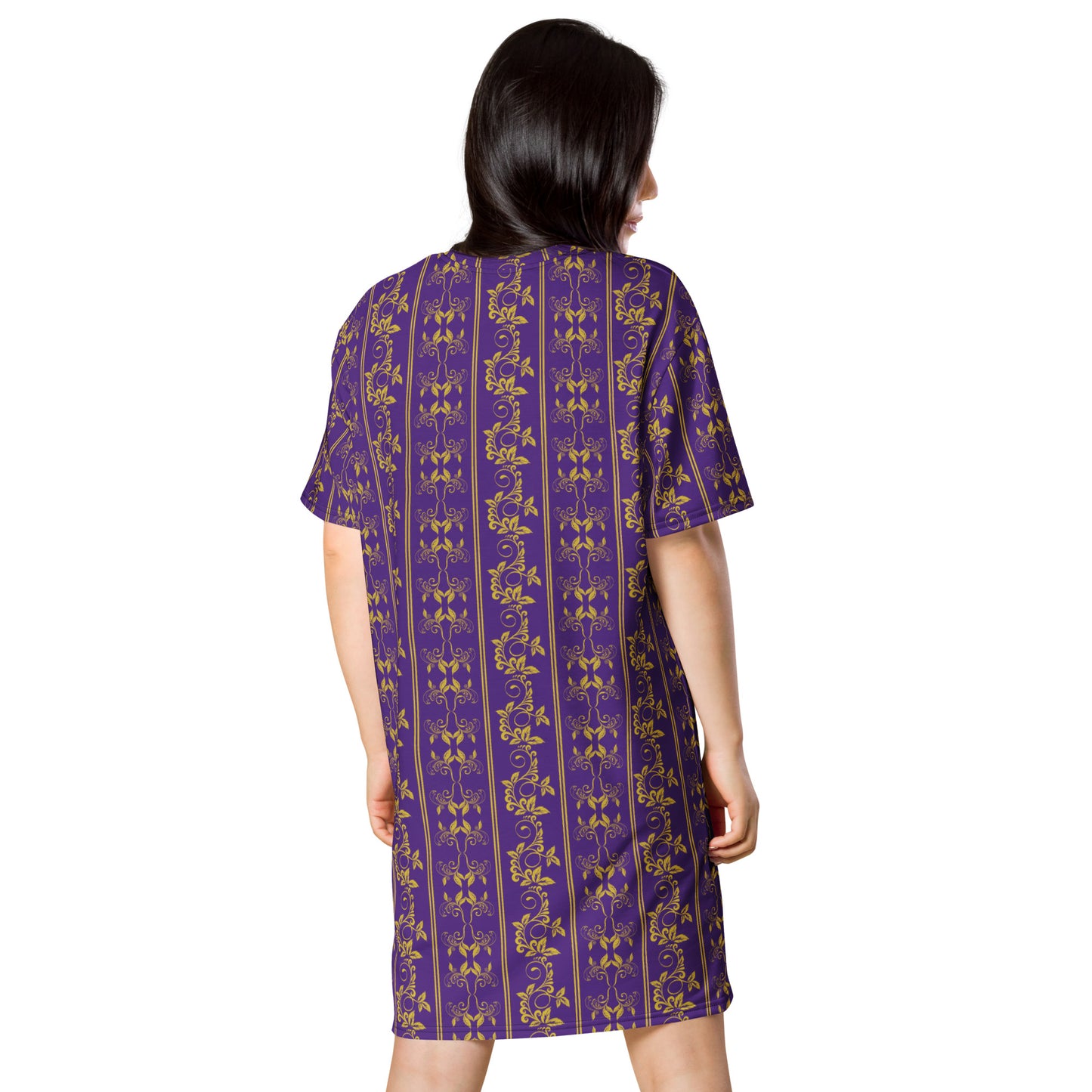 T-shirt dress with traditional print