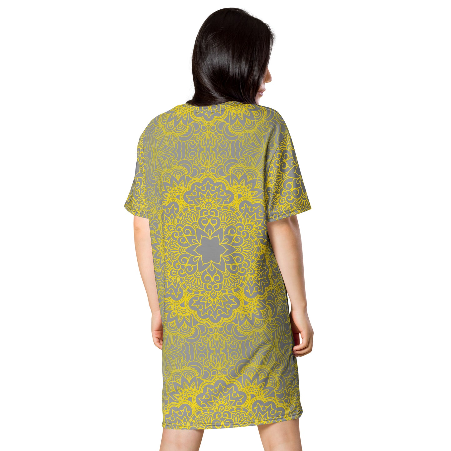 T-shirt dress with traditional print