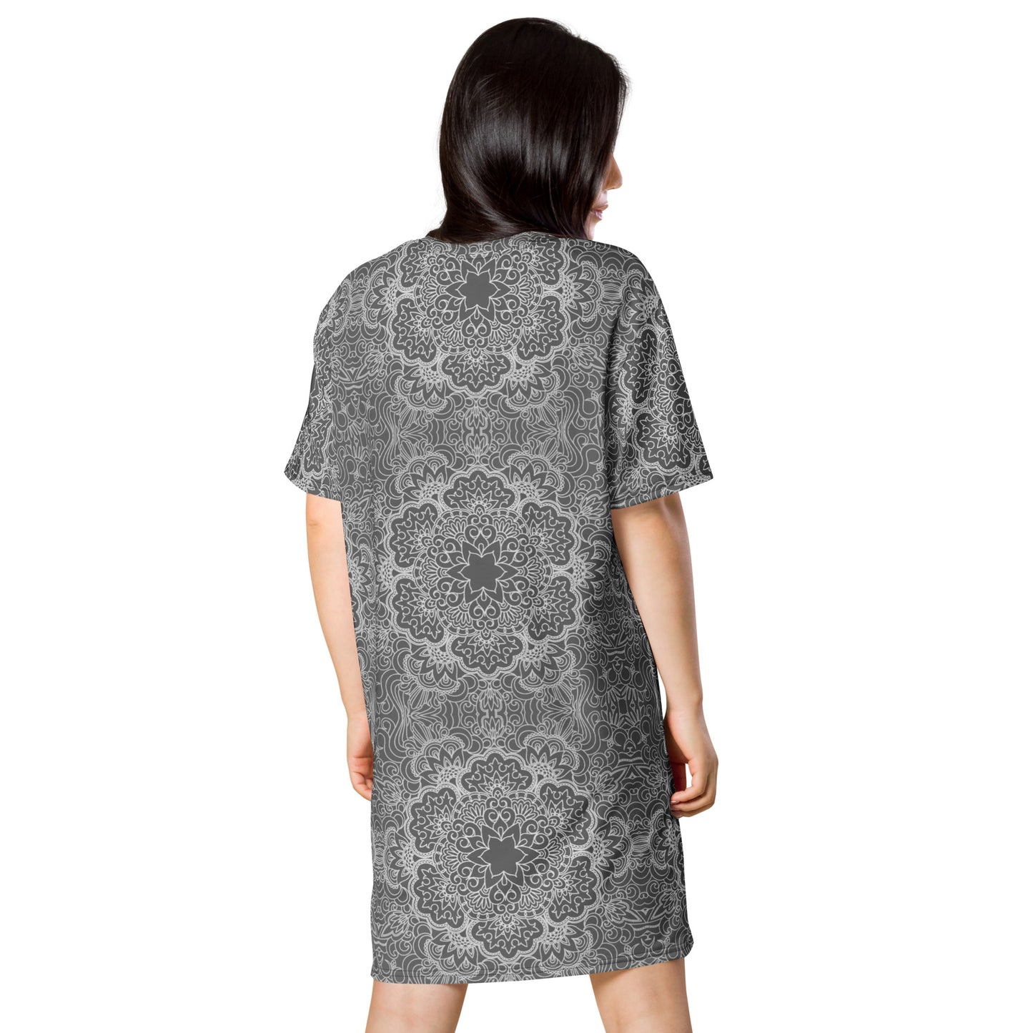 T-shirt dress with traditional print