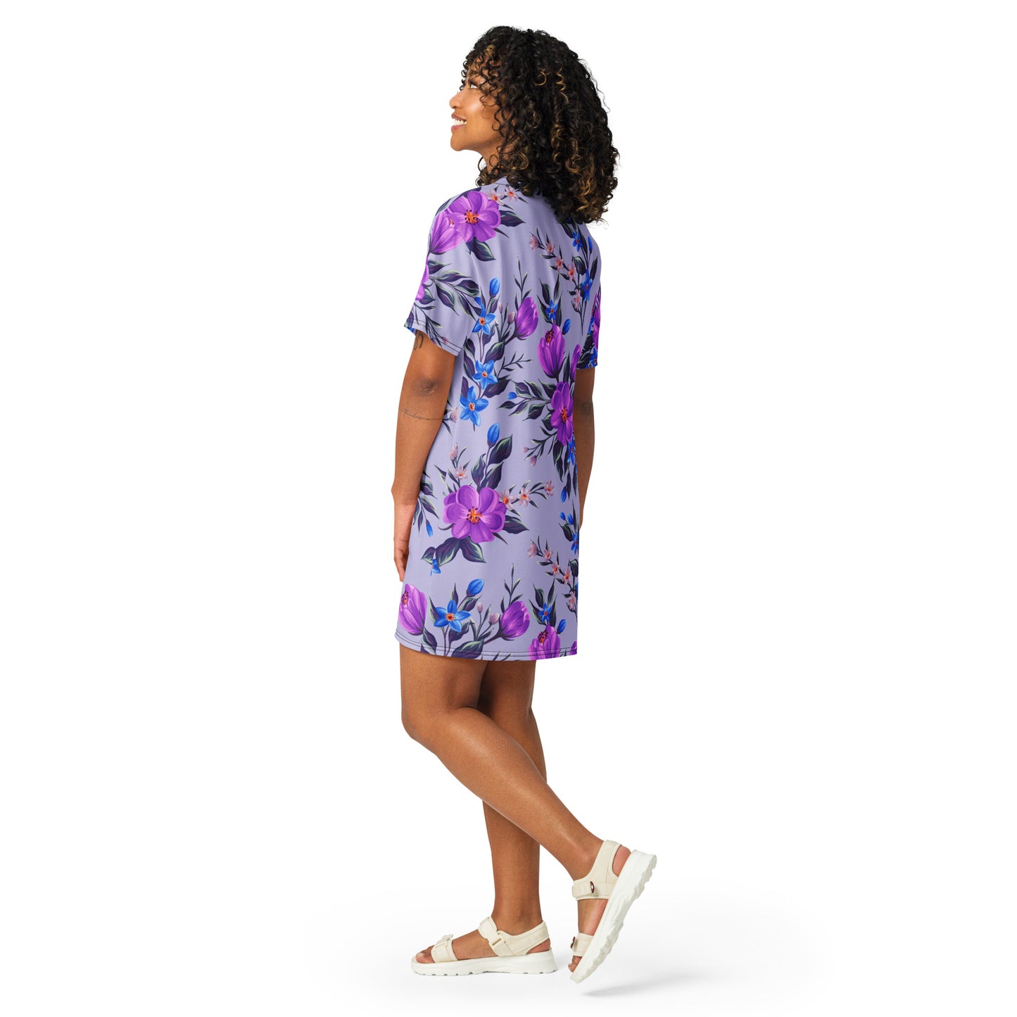 T-shirt dress with floral print