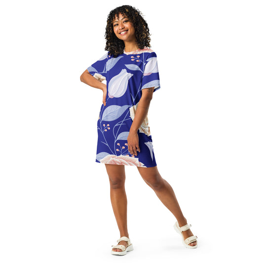 T-shirt dress with floral print