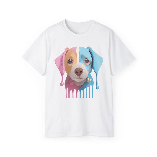 Unisex Cotton Animal Shirt Floral Dog T Shirt Gildan 2000 Classic Fit