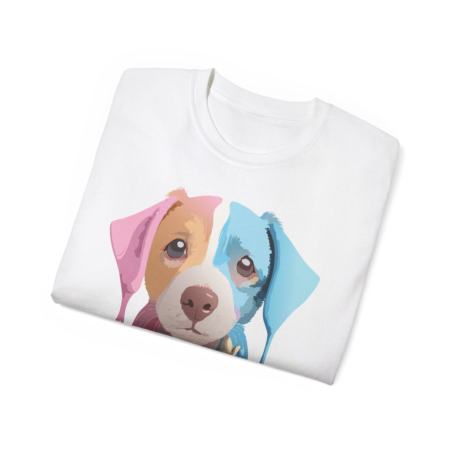 Unisex Cotton Animal Shirt Floral Dog T Shirt Gildan 2000 Classic Fit