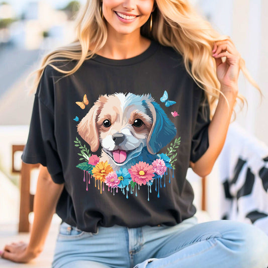 Dog Graphic Unisex 100 Cotton T-Shirt 1